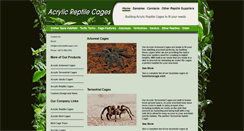 Desktop Screenshot of acrylicreptilecages.com
